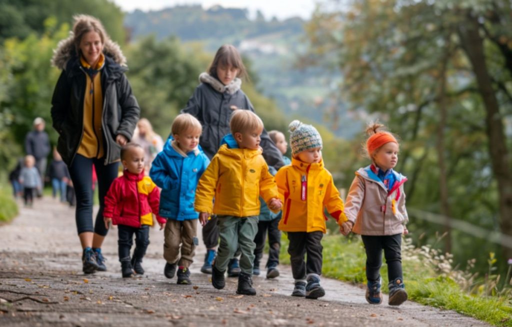 regle de securite en creche sortie